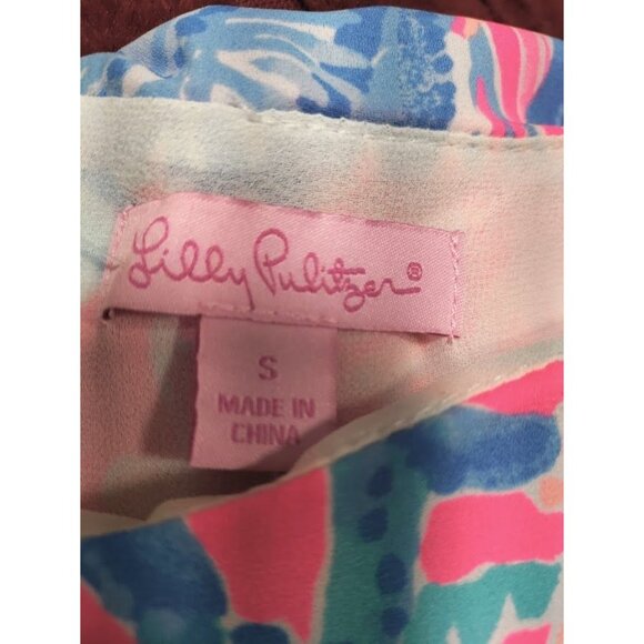 Lilly Pulitzer Whimsyfairy Summer Prairie Nautical Pascha Pink Twee Lexi Dress S - Picture 9 of 16